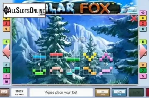 Lines. Polar Fox from Novomatic