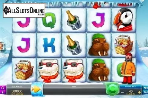 Reels screen. Polar Picnic from FUGA Gaming