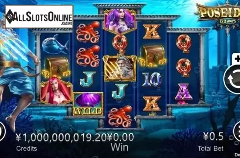 Reel Screen. Poseidon (CQ9Gaming) from CQ9Gaming