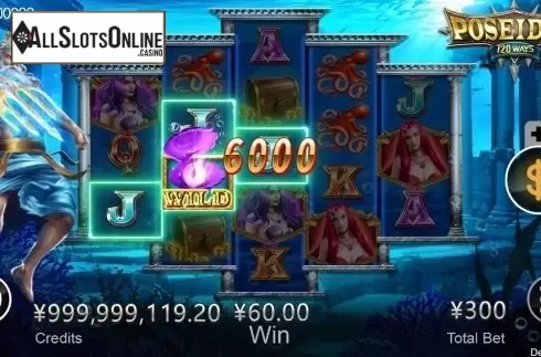 Win Screen. Poseidon (CQ9Gaming) from CQ9Gaming