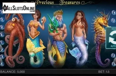 Screen 1. Precious Treasures from Spinomenal