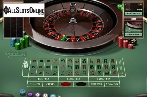 Game Screen. Premier Roulette Diamond Edition from Microgaming