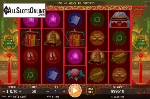 Win Screen. Princess Wencheng from KA Gaming