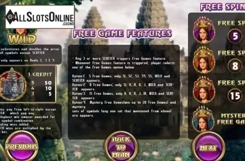 Features. Princess of Angkor Wat from Vela Gaming