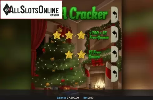 Game Screen. Pull A Cracker Pull Tab from Realistic