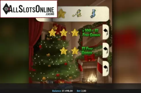 Game Screen. Pull A Cracker Pull Tab from Realistic