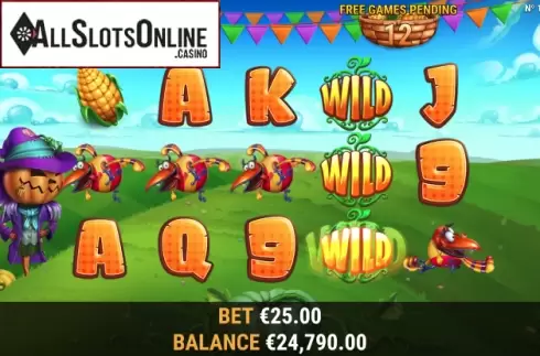 Wild win screen 2. Pumpkin Patch from Habanero