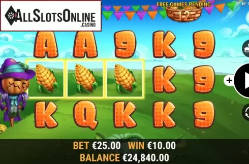 Win screen. Pumpkin Patch from Habanero
