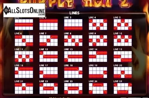 Paytable 2. Purple Hot 2 from Casino Technology