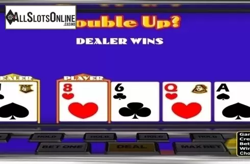 Game Screen. Pyramid Double Bonus Poker (Betsoft) from Betsoft