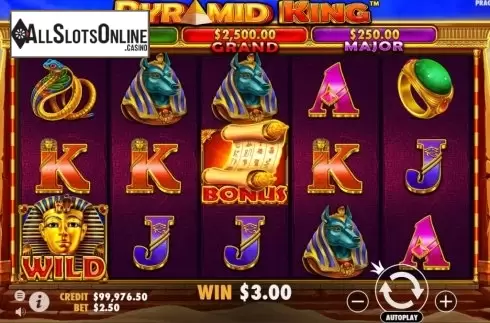 Win Screen 2. Pyramid King from Pragmatic Play