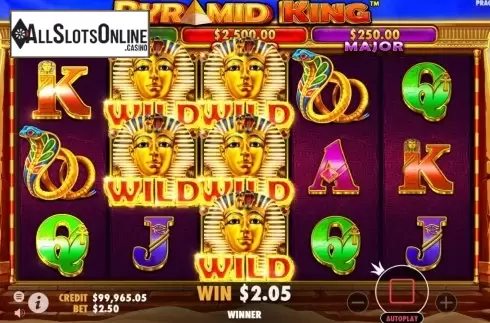 Win Screen 3. Pyramid King from Pragmatic Play