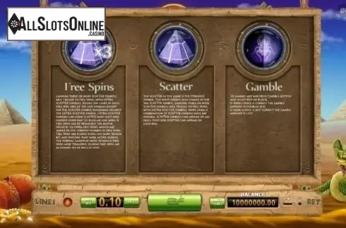 Screen4. Pyramid Treasure from BF games