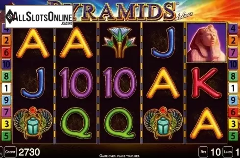 Reel screen. Pyramids Deluxe HD from Merkur