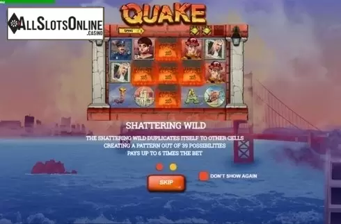 Intro Game screen 2. Quake from Vibra Gaming
