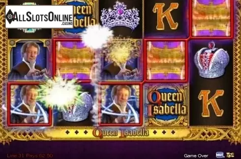 Win Screen. Queen Isabella from High 5 Games