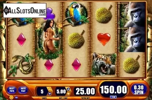 Win screen. Queen of the Wild from WMS