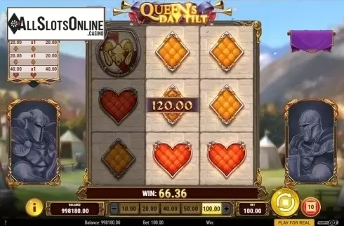 Win Screen. Queen's Day Tilt from Play'n Go