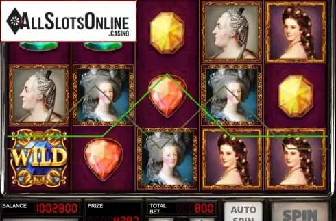 Win Screen. Queens and Diamonds from Red Rake