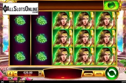 Reel Screen. Quest of Gods from Ruby Play