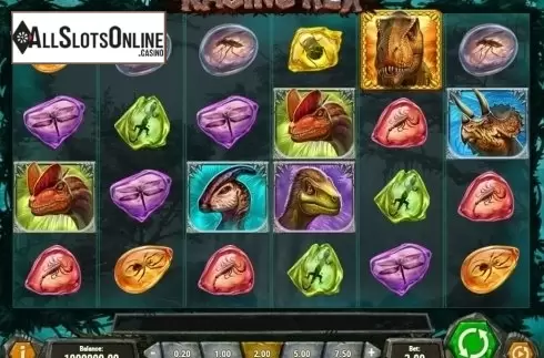 Reel Screen. Raging Rex from Play'n Go