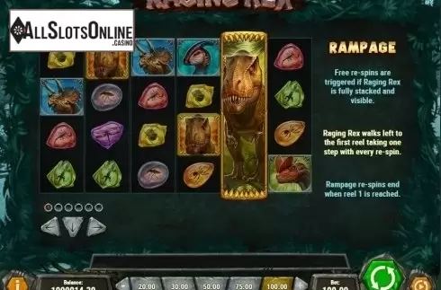 Features. Raging Rex from Play'n Go
