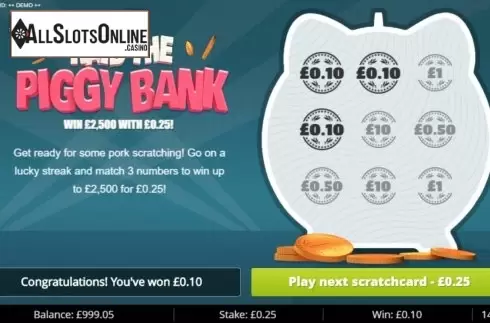 Win Screen 4. Raid the Piggy Bank from Gluck Games
