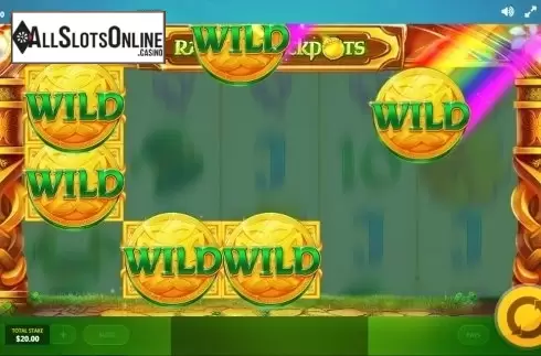 Wild screen. Rainbow Jackpots from Red Tiger