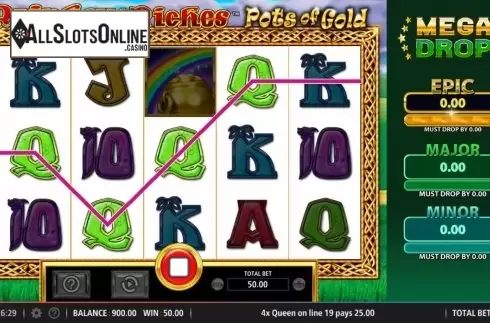 Win Screen 1. Rainbow Riches Pots of Gold from Barcrest