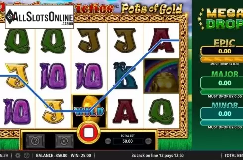 Win Screen 2. Rainbow Riches Pots of Gold from Barcrest