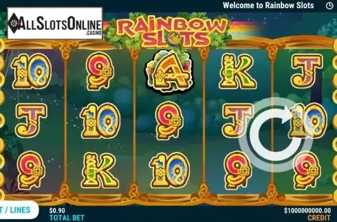Reel Screen. Rainbow Slots from Slot Factory