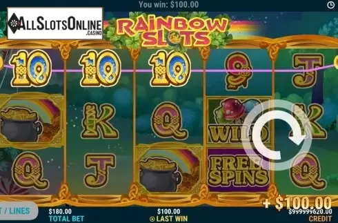 Win Screen 2. Rainbow Slots from Slot Factory