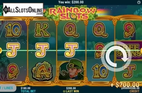 Win Screen 4. Rainbow Slots from Slot Factory