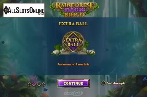 Start Screen. Rainforest Magic Bingo from Play'n Go