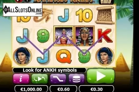 Win screen. Ramesses Riches Mini from NextGen