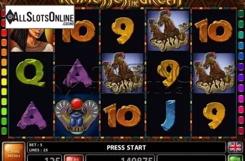 Win screen 1. Ramesses The Great from Casino Technology