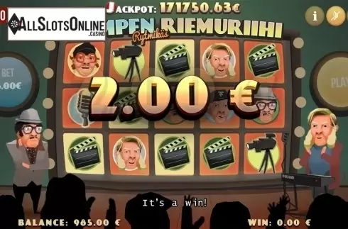 Win screen. Rampen Rytmikäs Riemuriihi from PAF