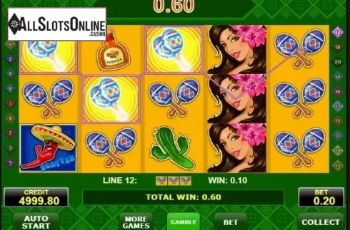 Win screen. Red Chilli from Amatic Industries