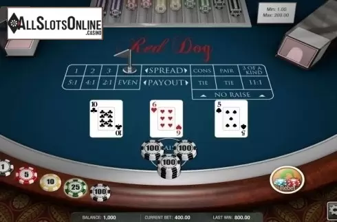 Game screen. Red Dog (Laifacai) from Others