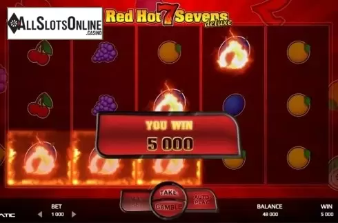 Win Screen. Red Hot 7 (Promatic Games) from Promatic Games
