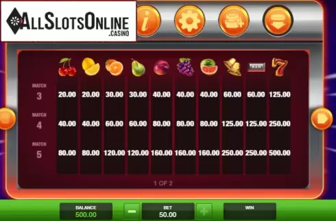 Symbols. Red Hot Win Spin from Probability Jones