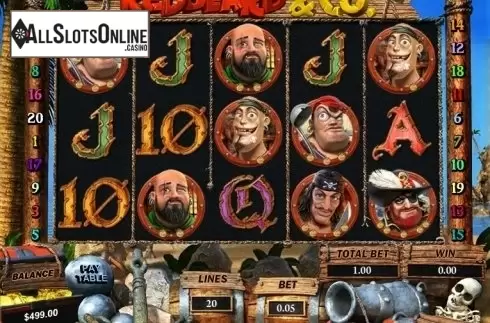 Game Workflow screen. Redbeard & Co. from Pragmatic Play