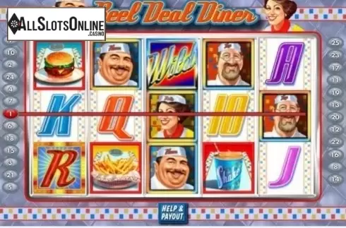 Game Workflow screen . Reel Deal Diner from Gamesys