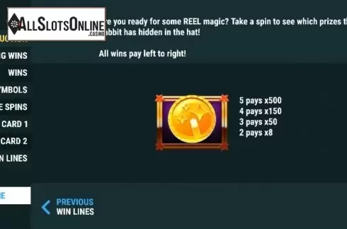 Info. Reel Magic Wins from Slot Factory