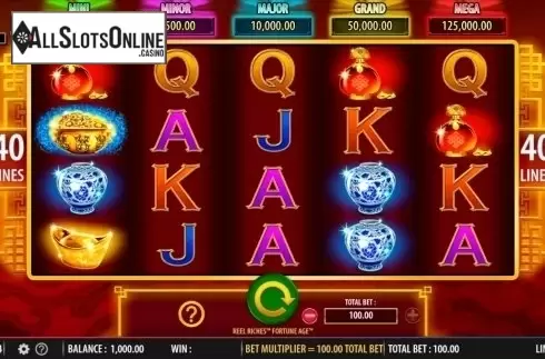 Main game. Reel Riches Fortune Age from WMS