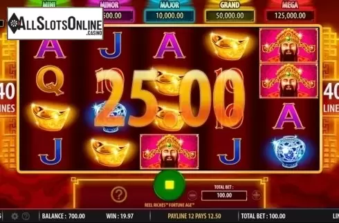 Win. Reel Riches Fortune Age from WMS