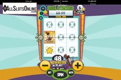 Game Workflow screen. Reel Stacker from Probability Jones
