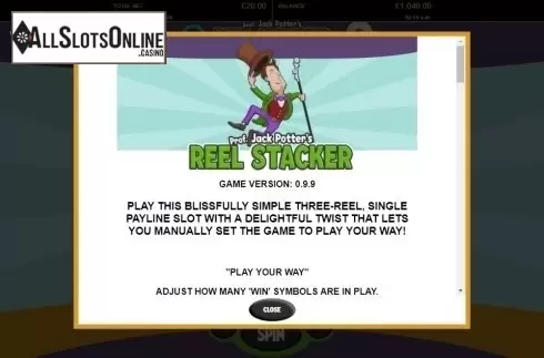 Paytable 1. Reel Stacker from Probability Jones