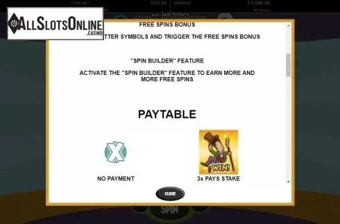 Paytable 2. Reel Stacker from Probability Jones
