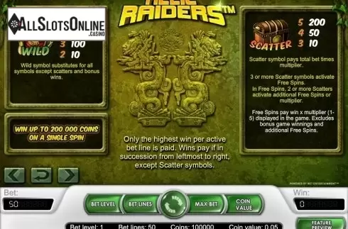 Screen5. Relic Raiders from NetEnt